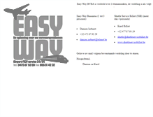 Tablet Screenshot of easy-way.be